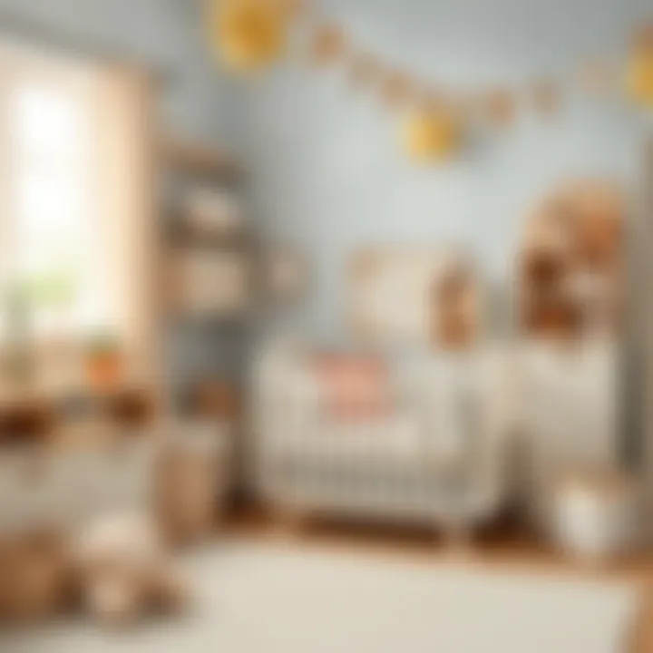 Creative storage solutions in a baby room