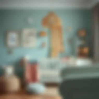 Decorative elements enhancing a baby room ambiance