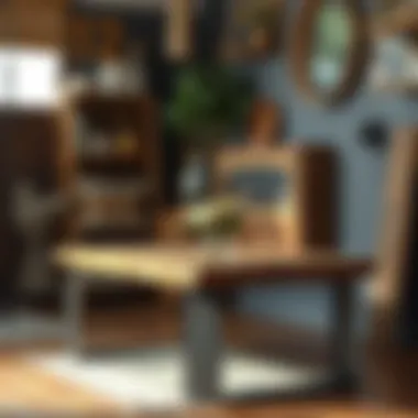 Unique furniture pieces built using discarded wood and metal