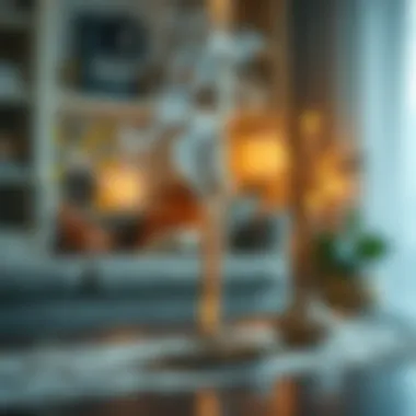 Incense smoke creating a serene ambiance in a home