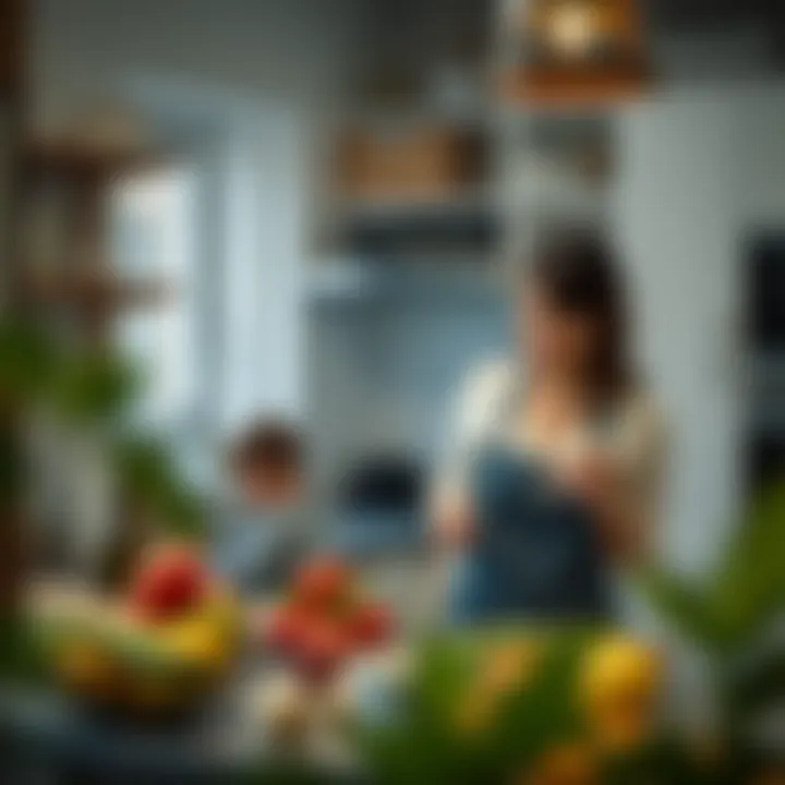 Couple experimenting with a new recipe in the kitchen