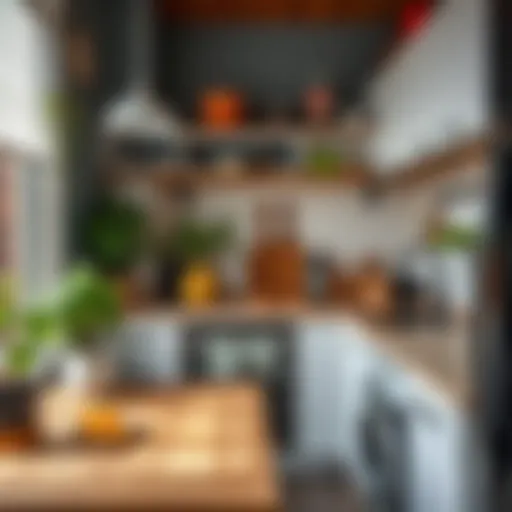 Clever storage solutions in a small kitchen