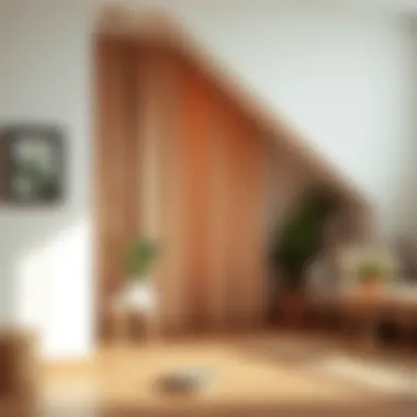 Clean and organized space with removed curtains