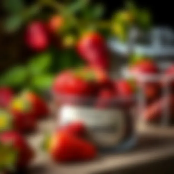 Proper Storage of Strawberry Seeds Strawberry seeds stored in a labeled container