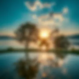 A serene landscape promoting relaxation