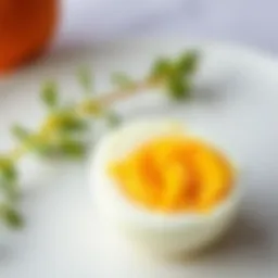 Delicious soft-boiled egg with a creamy yolk