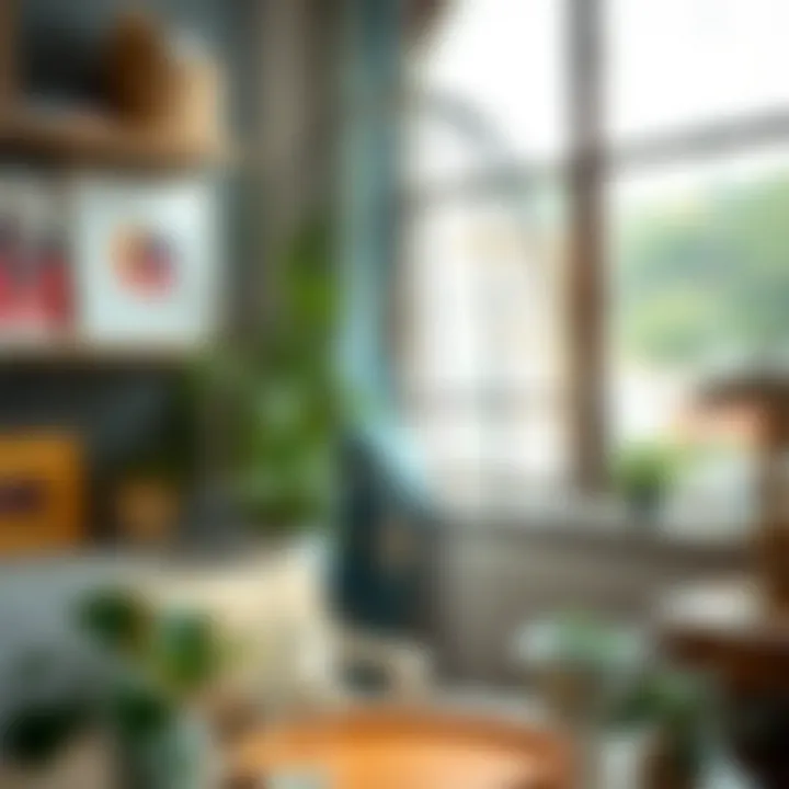 Finished wire lampshade displayed in a room