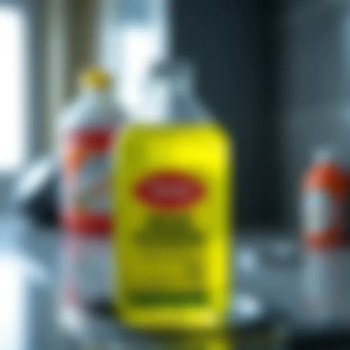 Homemade solution for drain cleaning in a bottle