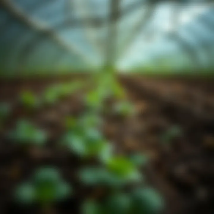 Sustainable agricultural practices for underground crops.