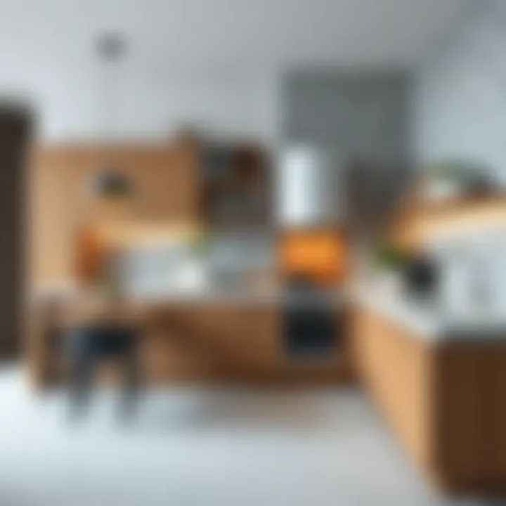 Innovative material choices in contemporary kitchen settings