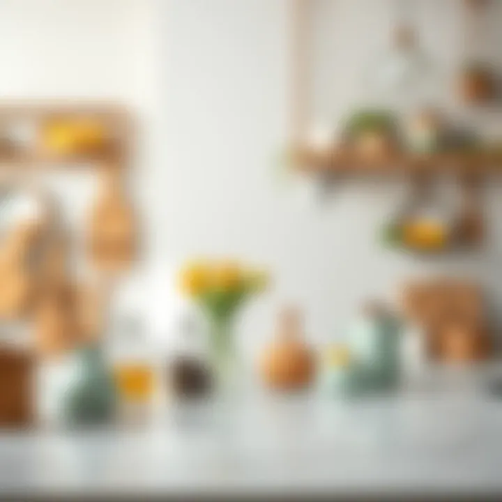 Stylish kitchen accessories enhancing the aesthetic appeal