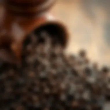 Finely ground coffee beans