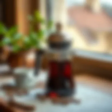 Traditional Turkish coffee pot