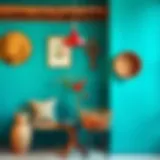 A harmonious color palette featuring turquoise and its complementary colors