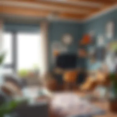 A cozy corner designed for brainstorming and artistic expression