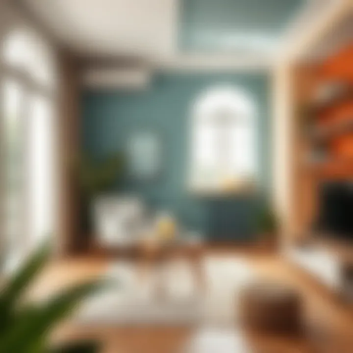 A beautifully designed space utilizing a harmonious color scheme