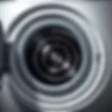 Interior view of a washing machine drum after cleaning