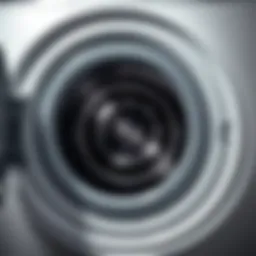 Interior view of a washing machine drum after cleaning