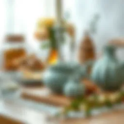 Elegant traditional wedding items arranged beautifully