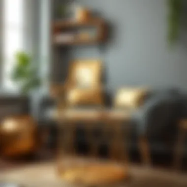 Creative projects using gold paint