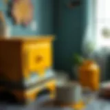 Golden paint application technique