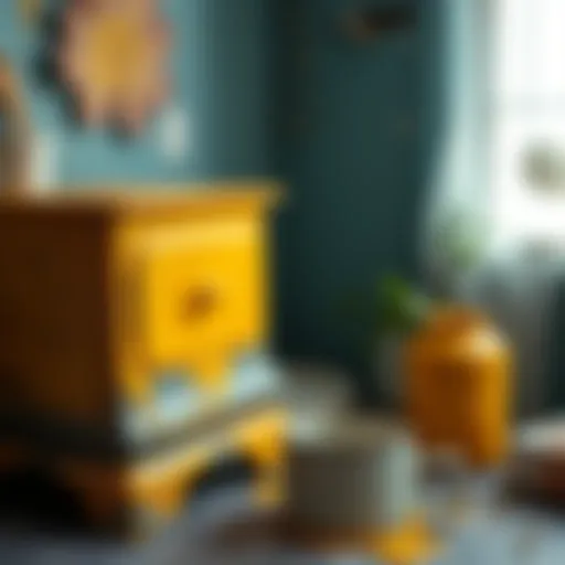 Golden paint application technique