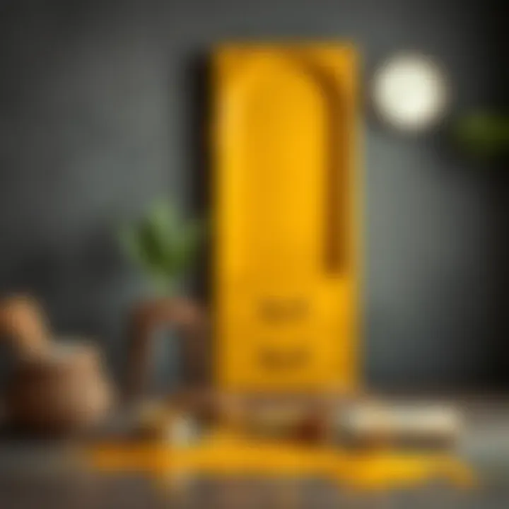 Variety of colors in gold paint