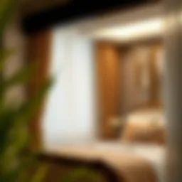 Elegant bedroom curtains enhancing the ambiance