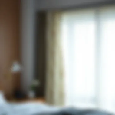 Diverse Fabric Selections for Bedroom Drapery Various fabric options for bedroom curtains