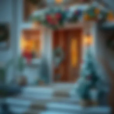 Elegant holiday house decoration