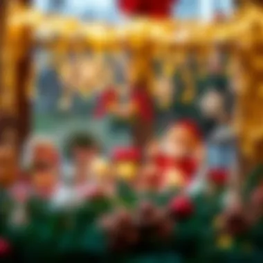 Creative New Year decorations adding charm to the atmosphere